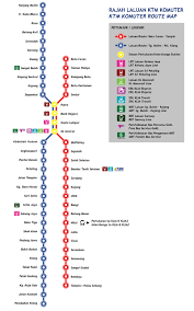 The basic fare for the ets train from kl sentral to penang, butterworth cost: Komuter Route Map In Malaysia Ktmb