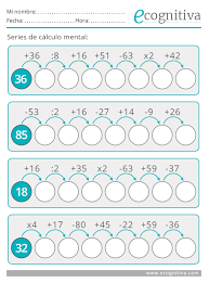 Pongan pausa y traten de resolverlos antes de oir las respuestas. Calculo Mental Ejercicios De Estimulacion Cognitiva Para Mayores