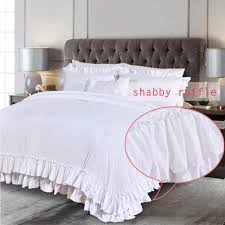 Furnish your home with our handmade ruffled linen bedding and bath linen décor. Buy Masaca White Ruffled Shabby Comforter Set King Boho Chic Farmhouse Bedding Down Comforter Fluffy Cozy Ultra Soft Washed Microfiber Inner Fill Bedding All Season 3 Piece Set With Ruffle Pillow Shams Online In