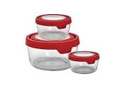 Glass Containers Set, 6-pc True Seal