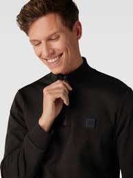 BOSS Sweatshirt mit Eingrifftaschen Modell 'Sidney' (black) online kaufen