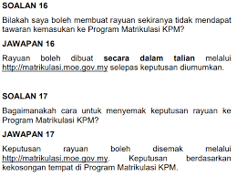 5 checklist selepas semakan matrikulasi 2021 melibatkan keputusan permohonan tawaran dan rayuan result secara online. Semakan Keputusan Matrikulasi 2021 Online Keputusan Rayuan