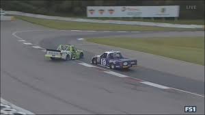 The latest nascar canada breaking news, analysis, features and more from the nascar pinty's series will return to a full schedule of events in 2021 and crown a series kevin lacroix scored his fourth win at canadian tire motorsport park since 2016 to get the 2019 nascar pinty's series. Nascar Camping World Truck Series 2017 Canadian Tire Motorsport Park Restart Last Laps Youtube