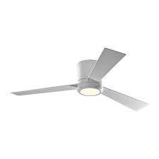 Integrated 15 watt led light module, comparable to a 60 watt incandescent bulb. Monte Carlo Fans Clarity 52 Inch Led Matte White Ceiling Fan With Light Kit The Home Depot Canada