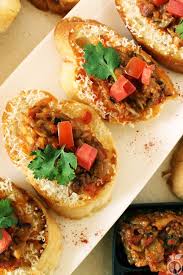 Roasted Eggplant Tomato Bruschetta Recipe Veggie Recipes