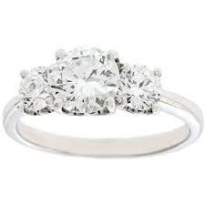 Preowned De Beers Three Stone Diamond And Platinum Ring Platinum Diamond Rings Three Stone Diamond Engagement Three Stone Diamond