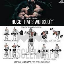 Want Huge Traps Try This Workout Like Save It If You Found This Useful Follow Musclemorph For More Exerci Traps Workout Workout Weight Training Workouts