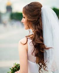 The hairstyle and veil should rest at the crown of your head or just below it. 42 Different Wedding Hairstyles With Veil Wedding Forward