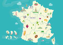 Carte du centre avec les transports, les routes, les autoroutes et les aéroports. Visit The Regions Of France Campus France