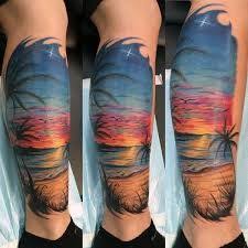 Wave and sunset hip piece best tattoo design ideas. 49 Sunset Tattoo Ideas Sunset Tattoos Tattoos Beach Tattoo