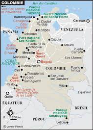 La colombie, en forme longue république de colombie, est un pays d'amérique du sud, frontalier du venezuela, du brésil, du pérou, de l'équateur et du panamá. Carte Colombie Plan Des Sites Incontournables Lonely Planet