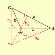 Stumpfwinkliges dreieck — ein stumpfwinkliges dreieck ein stumpfwinkliges dreieck ist ein dreieck — mit seinen ecken, seiten und winkeln sowie umkreis, inkreis und teil eines ankreises in. Hohen Im Dreieck In Mathematik Schulerlexikon Lernhelfer