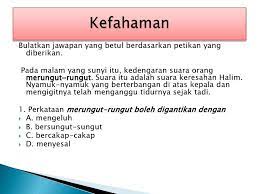 Contoh Soalan Aras Taksonomi Bloom