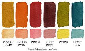 6 Color Autumn Palette For Watercolor Scratchmade Journal Basic Watercolor Fall Watercolor Watercolor Palette