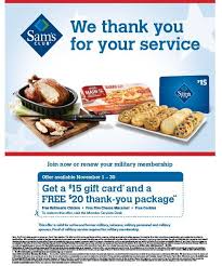 Veterans Day Offer From Sam S Club Membership Offer Plus Free Merchandise Veterans Day Discounts Veterans Day Sams Club