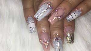 Plastered pink calling all pink lovers, you're sure to grab attention with striking beauties like these. How To White Marble Acrylic Nails Youtube