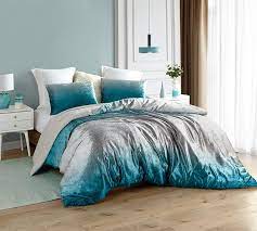 5 out of 5 stars (553) $ 185.00 free shipping favorite add to grey's anatomy plush blanket jddesigncompany. Oversized Queen Comforter With Thick Plush Inner Fill In Stylish Gray Teal Ombre Design