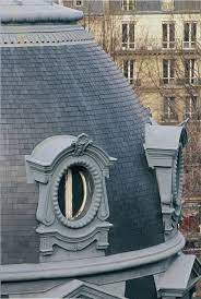 Bull S Eye Window In France Zinc Ornaments Vmzinc Roofing Construction En Bambou Fenetre De Toit Fenetres Cintrees