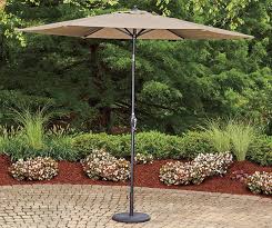 Wilson Fisher Tan Linen Market Patio Umbrella 9 At Big Lots Outdoor Umbrella Stand Patio Umbrella Patio Umbrellas