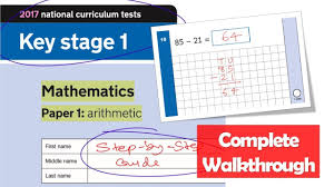 Ks1 Maths Sats 2017 Paper 1 Arithmetic Complete Walkthrough Youtube