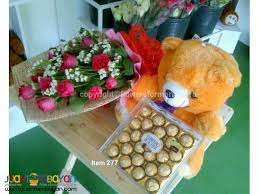 We offer free delivery within metro manila. Stuffed Toys Teddy Bears Ferrero Bouquets Free Flower Delivery