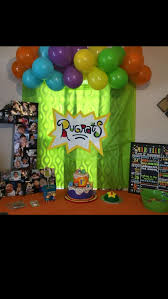 Rugrats Birthday Display 1st Birthday Party Themes Birthday Party Theme Decorations Toddler Birthday Party