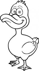 Canard Rigolo Coloriage Coloriage Gratuit Canard Dessin