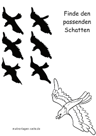 Shadow Puzzle Bird Eslesen Golgeyi Bul Ucretsiz Boyama Sayfalari