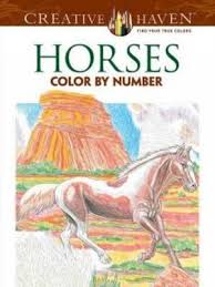 Coloring books have been popular again for quite a few years. Creative Haven Horses Color By Number Coloring Book George Toufexis 9780486793849