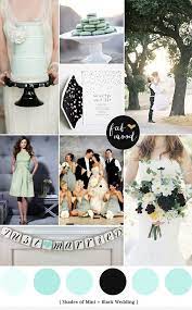 Mint Black Wedding Blush Wedding Colors Wedding Color Palette Mint Black Wedding