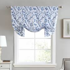 Shop from the world's largest selection and best deals for laura ashley bedroom blinds. Laura Ashley Elise Floral Cotton Tie Up 50 Window Valance In Blue White Reviews Wayfair