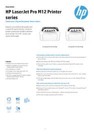 Equipment / hardware details identification: Hp Laserjet Pro M12 Printer Series Manualzz