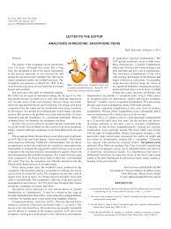 PDF) Analogies in medicine: Saxophone penis