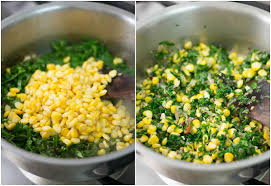 Nehal is fond of creamy corn with pasta or corn fritters while satish and i like to relish it in the form of a curry with roti or flavored rice. Corn Methi Pulao Methi Makai Pulao Recipe