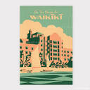 On The Beach In Waikiki - 12x18 - Hawaii Travel Print