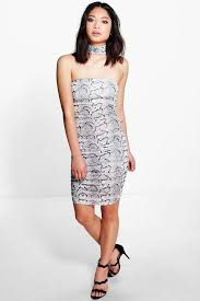 Boohoo Petite Kara High Neck Snake Print Bodycon Dress Size 10 Uk Bnwt Multi Fashion Clothing Shoes Access Snake Print Dress Petite Bodycon Dresses Dresses