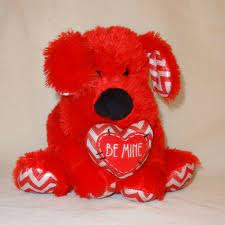 Valentines Day Dog Puppy Plush Stuffed Animal 10 Inches Heart Be Mine Red Ebay In 2021 Valentines Day Dog Plush Stuffed Animals Valentine Plush