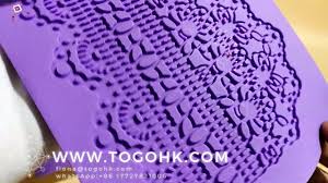 The floral lace pattern on this cake is piped using a larger piping tip for a heavier lace effect. Lace Fondant Mat Mould Flower Pattern Silicone Mat Fondant Cake Lace Embossed By Togohk Youtube