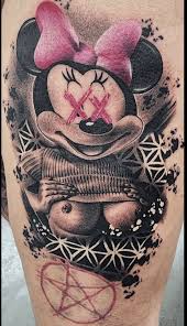Funny pictures tattoo Minnie Mouse Serbian Mouse
