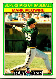 The 1985 topps and 1987 donruss mark mcgwire rookie card has experienced wild fluctuations in value over the past two decades despite occuping a if you study the pricing history of these mcgwire rookie cards, it really is a microcosm of the stock market at large as the collector community's. 1988 Topps Kay Bee Mark Mcgwire Rookie Oakland Athletic