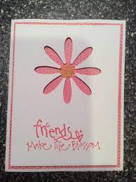 Special birthday card for friends. Daisy Punch Friend Card Stamped Cards Cards For Friends Floral Cards