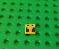 One hundredth skin (white bee) minecraft skin. Lego 1 Yellow 1x1 Tile Printed Face Kryptomite New Ebay
