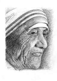 Handmade by a small business. Portrait Of Mother Teresa Drawing Vaticanum Com Vatican Books Sacred Art And Religious Articles