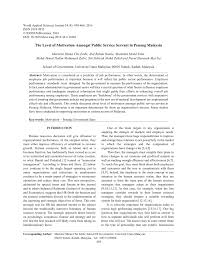 Malaysia's economic performance expanded to 5.9 per cent in 2017 as compared to 4.2 per cent in 2016. Pdf The Level Of Motivation Amongst Public Service Servant In Penang Malaysia