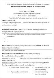 10+ college resume template, sample