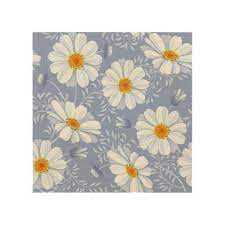 Spring Summer White Flower Blue Pattern Wood Wall Decor Art Artwork Picture Diy Unique Spring Diy Wood Wall Decor Floral Flowers