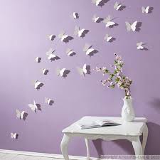 Kit De 12 Stickers Papillons 3d Blancs Decoration Murale Papillon Mur Papillon Chambre Papillon