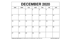 Print a calendar for december 2020 quickly and easily. Free Printable December 2020 Calendar Wiki Calendar Com Youtube