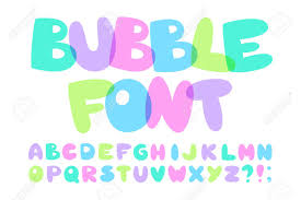 Use our free bubble letter generator to create bubble text from the font designs available. Vector Baby Alphabet Set Of Cute Bubble Letters Royalty Free Cliparts Vectors And Stock Illustration Image 99040809