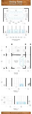Proper Dining Room Table Dimensions For 4 6 8 10 And 12 People Charts